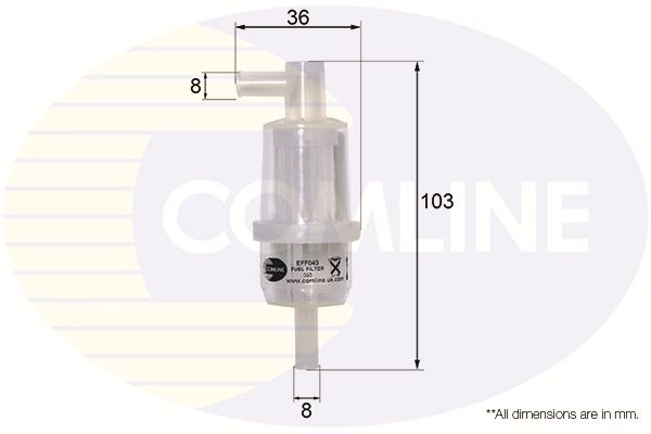 Filtr paliwa COMLINE EFF043