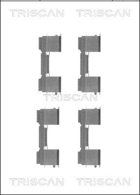 Zestaw akcesoriów, klocki hamulcowe TRISCAN 8105 101650