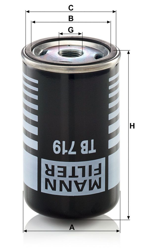 Levně Vysoušecí patrona vzduchu, pneumatický systém MANN-FILTER TB 719