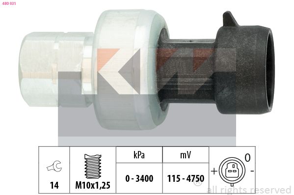 Przełącznik ciśnieniowy, klimatyzacja KW 480031