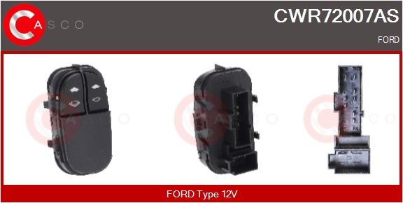 Spínač, zvedací zařízení oken CASCO CWR72007AS