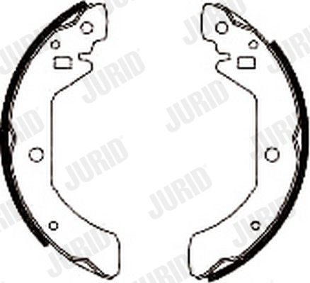 Zestaw szczęk hamulcowych JURID 361223J