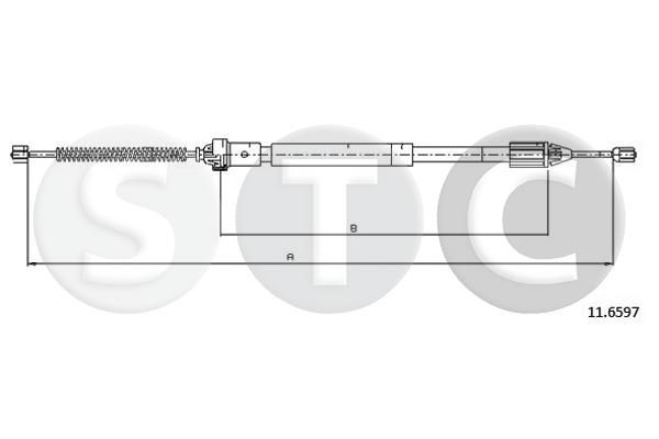Cięgło, hamulec postojowy STC T483081