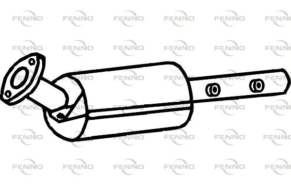 Filtr sadzy / filtr cząstek stałych, układ wydechowy FENNO P9947DPF