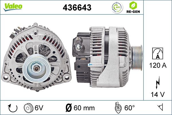 Alternator VALEO 436643