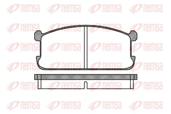 Zestaw klocków hamulcowych, hamulce tarczowe REMSA 0106.00