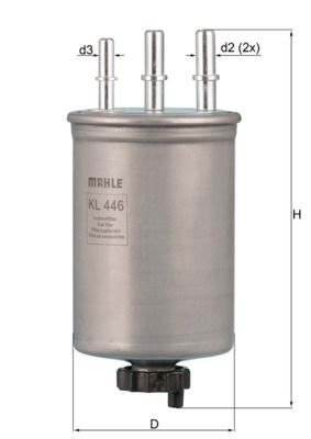 Palivový filter MAHLE KL 446