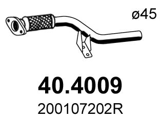 Rura wydechowa ASSO 40.4009