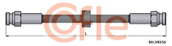 Przewód hamulcowy elastyczny COFLE 92.BH.VK156
