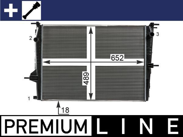 Chłodnica, układ chłodzenia silnika MAHLE CR 23 000P