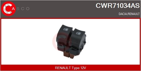 Spínač, zvedací zařízení oken CASCO CWR71034AS