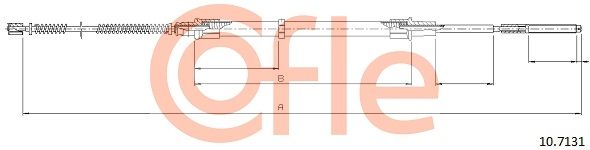 Cięgło, hamulec postojowy COFLE 92.10.7131