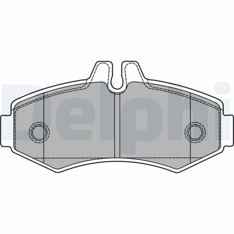 Sada brzdových platničiek kotúčovej brzdy DELPHI LP1425