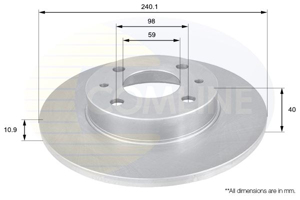 Tarcza hamulcowa COMLINE ADC1801