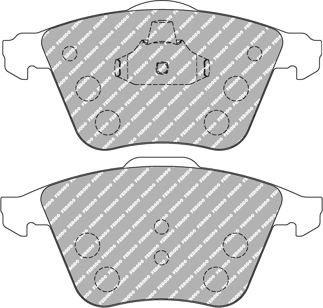 set placute frana,frana disc FERODO FCP4223H