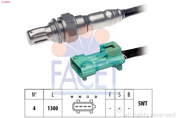 Sonda lambda FACET 10.8069