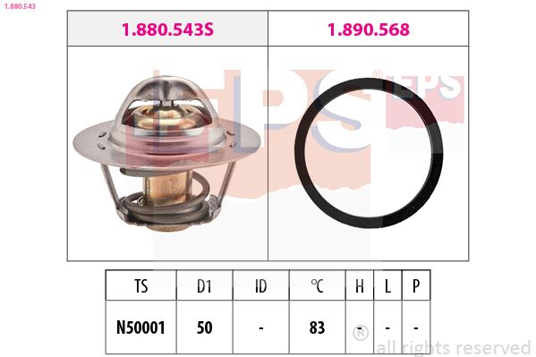 Termostat, chladivo EPS 1.880.543