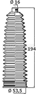 Zestaw osłon, układ kierowniczy FIRST LINE FSG3473