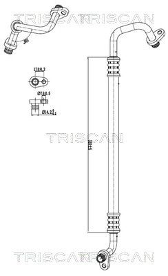 conducta presiune variabila,aer conditionat TRISCAN 9010 28054