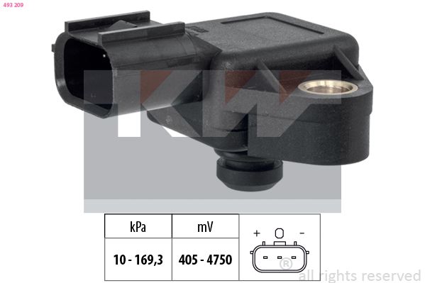 Snímač barometrického tlaku vzduchu KW 493 209