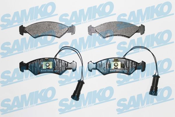 Sada brzdových destiček, kotoučová brzda SAMKO 5SP734