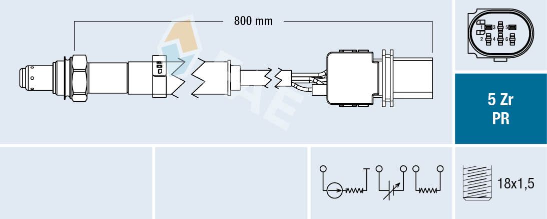 Sonda lambda FAE 75106