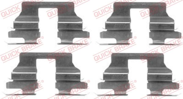 Set accesorii, placute frana QUICK BRAKE 109-1619