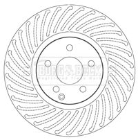 Tarcza hamulcowa BORG & BECK BBD5812S