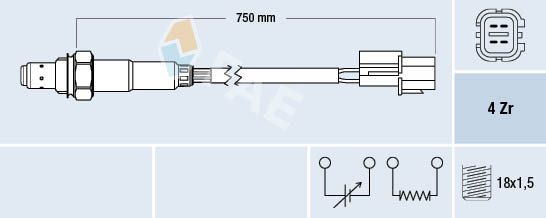 Sonda lambda FAE 77293
