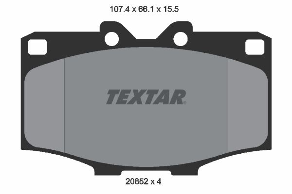 Sada brzdových platničiek kotúčovej brzdy TEXTAR 2085201