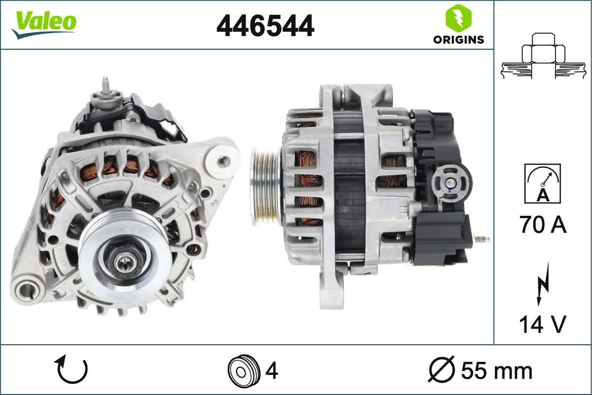 Generator / Alternator VALEO ORIGINS 446544