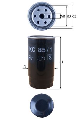 Palivový filtr KNECHT KC 85/1