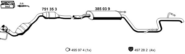 Układ wydechowy ERNST 040688