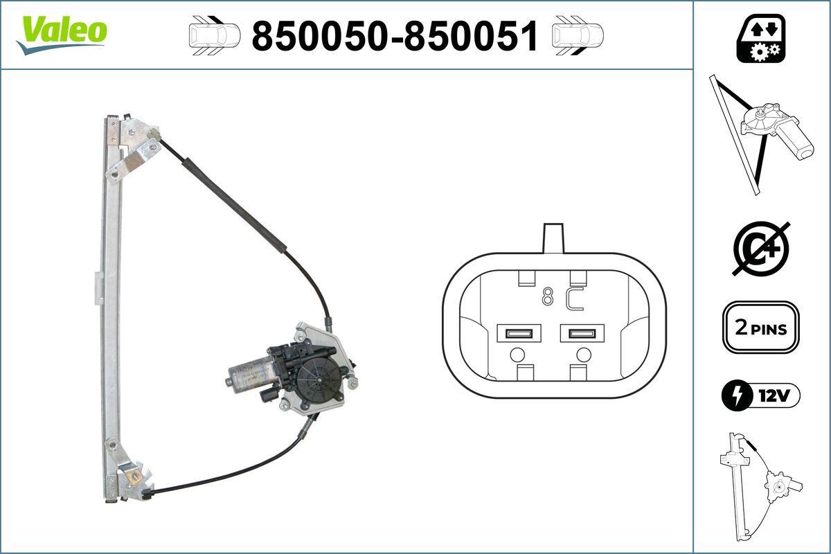 Mecanism actionare geam VALEO 850050