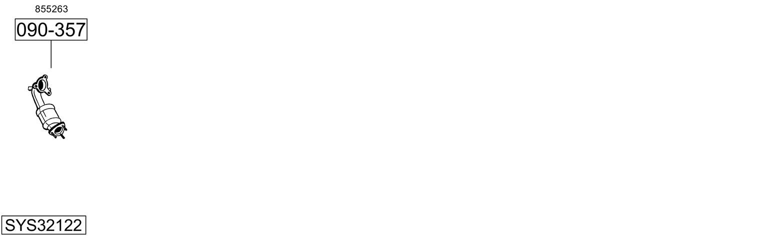 Układ wydechowy BOSAL SYS32122