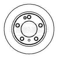 Tarcza hamulcowa BORG & BECK BBD4043