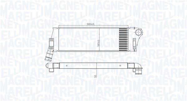 Chłodnica powietrza doładowującego MAGNETI MARELLI 351319206240