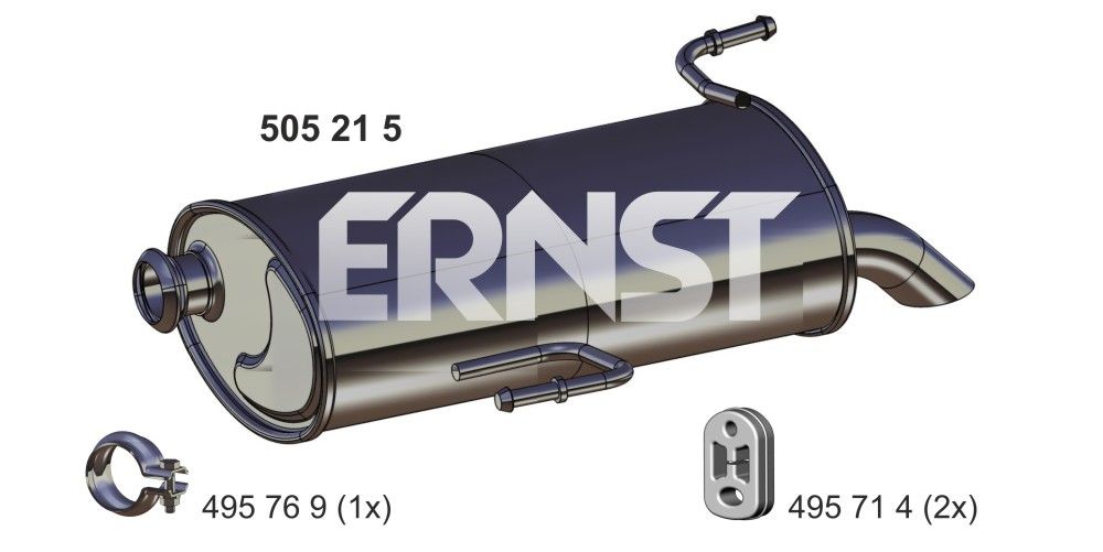 Zadní tlumič výfuku ERNST 505215