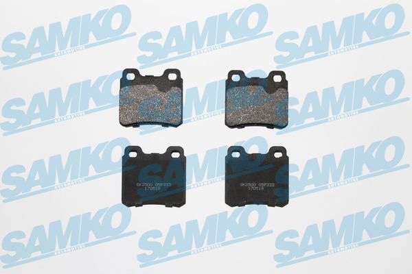 set placute frana,frana disc SAMKO 5SP333