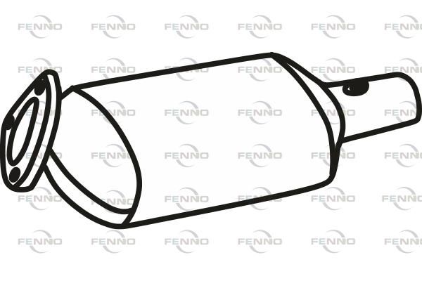 Filtr sadzy / filtr cząstek stałych, układ wydechowy FENNO P8805DPF