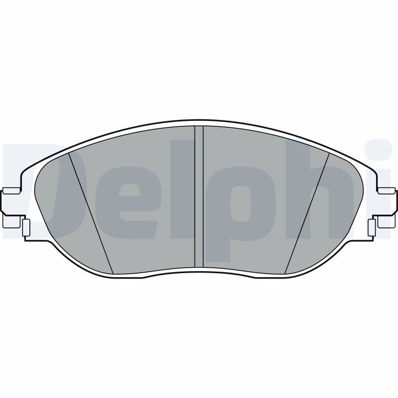 Sada brzdových platničiek kotúčovej brzdy DELPHI LP3368