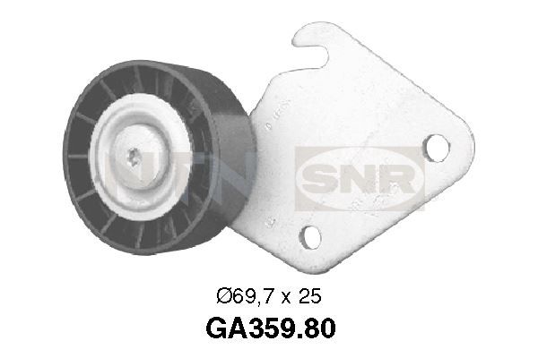 Vratná/vodicí kladka, klínový žebrový řemen SNR GA359.80