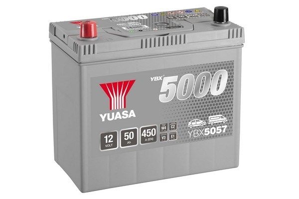 Autobaterie Yuasa YBX5000 Silver High Performance SMF 12V, 50Ah, 450A, YBX5057