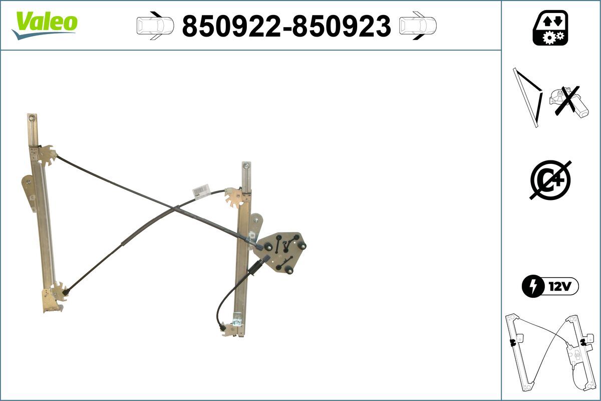Mecanism actionare geam VALEO 850922
