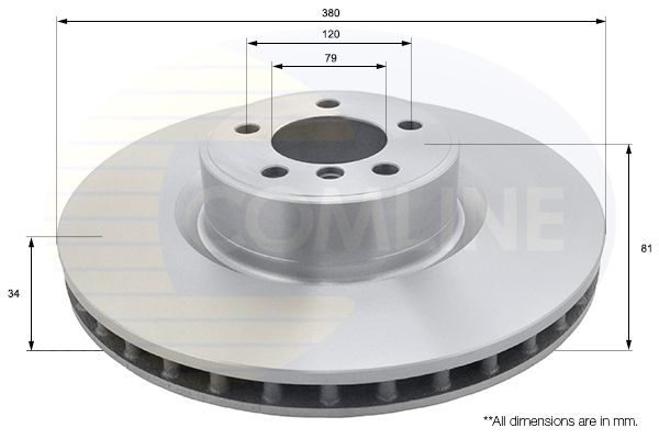 Tarcza hamulcowa COMLINE ADC1341V