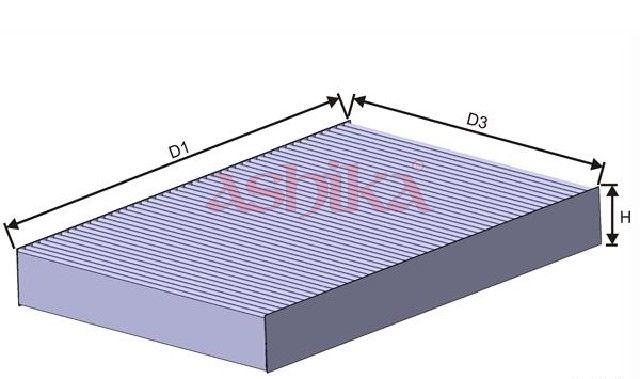 Filtru, aer habitaclu ASHIKA 21-NS-NS26