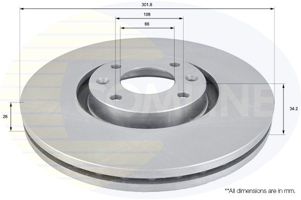 Tarcza hamulcowa COMLINE ADC1574V