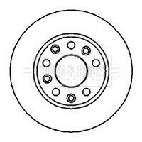 Tarcza hamulcowa BORG & BECK BBD4898