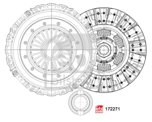 Set ambreiaj FEBI BILSTEIN 172271