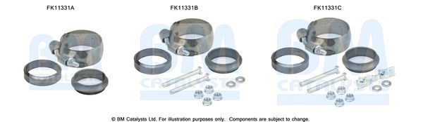zestaw montażowy, filtr sadzy / filtr cząstek stałych BM CATALYSTS FK11331